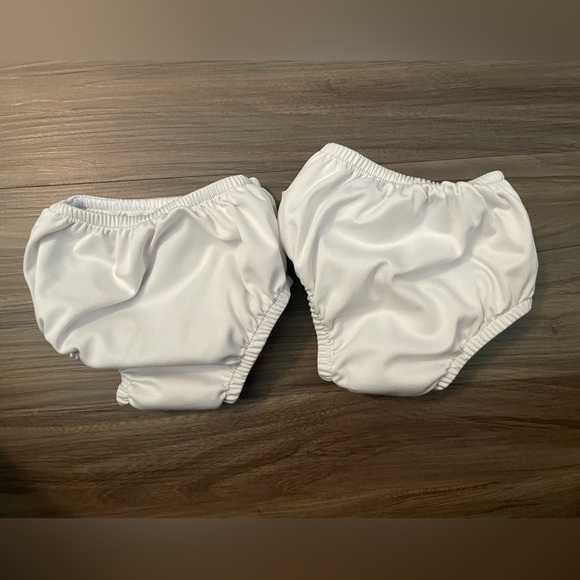 Green Sprouts Comfy White Kids Swim Diaper Covers bundle of 2 size 24M - Picture 5 of 6